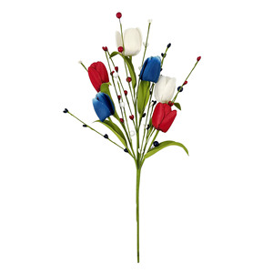 Bouquet Artificiale di <span class=keywords><strong>Tulipani</strong></span> e Rose in Metallo, Decorazione Floreale per Regali, Esposizioni, Festività e Arredamento Casa - Product Image 2