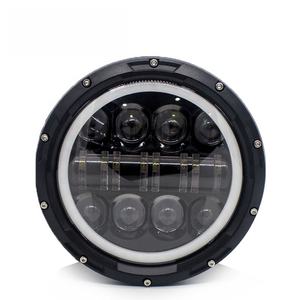 Faro LED de 7 Pulgadas Súper Popular, 12V, Luz Alta/Baja, DRL, Bombilla H4 de 75W, 6000K, Ajuste Universal para Vehículos Wrangler y Camiones, 2 Años de Garantía - Product Image 3