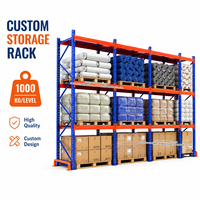 Système de rayonnage de stockage réglable pour entrepôt, capacité 1000 kg, robuste, directement de l'usine