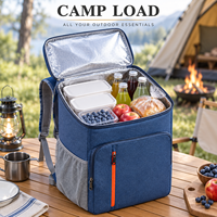 Glacière d'extérieur, sac isotherme grande capacité en tissu Oxford avec fermeture éclair et bretelles, vente en gros directe usine OEM ODM
