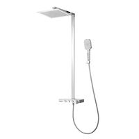 Ensemble de robinets mitigeurs de douche muraux, de luxe, pour salle de bains, trois fonctions, pour montage mural, haute qualité