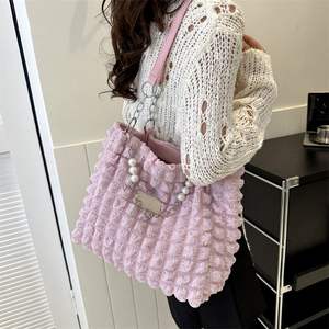 Sac à bandoulière plissé pour femmes, grande capacité, nouveau sac à main décontracté et tendance, sac à bandoulière à la mode pour femmes - Product Image 5