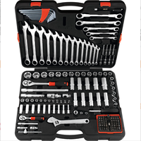 Outils de quincaillerie DIN3120, clé à douille, 148 pièces, acier au chrome-vanadium, jeu de clés à douille combinées pour conduites de frein, dans une boîte à outils