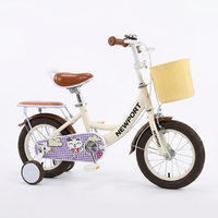 Vélo pour enfants de 12 et 16 pouces, directement de l'usine, avec fourche en acier et pédales ordinaires, roues d'apprentissage, pour garçons et filles