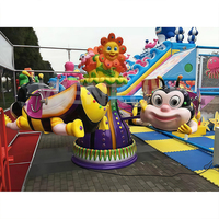 Prix usine monnayeur LED lumières Mini 3 joueurs océan thème carrousel, Funfair Ride pour centre de divertissement familial