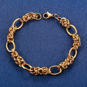 Pulsera de Acero Inoxidable de 10 mm con Nudo Punk, Cadena Ovalada para Mujeres y Hombres, Estilo Hiphop Rock, Cadena de Mano, Tobillera, Joyería Metálica - Product Image 1