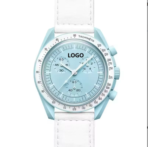 Montres de luxe à quartz Mercury pour hommes et femmes, cadran 42 mm, modèle Couple Planet Swatchs, bracelet 22 mm, charme tendance pour enfants - Product Image 1