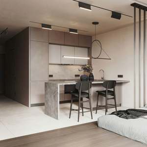 Armoires de cuisine de style tendance pour petites pièces, ensembles complets d'accessoires, garde-manger, vente en gros intelligente en intérieur - Product Image 6