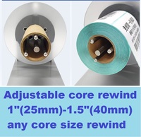 Rebobineuse d'étiquettes compacte BSC-X5S – Machine de rebobinage automatique pour imprimante d'étiquettes thermiques sans mandrin