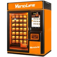 Factory Bill Acceptor Bakery Pet Food Warmer Máquina Expendedora de hamburguesas congeladas en microondas para comidas de preparación