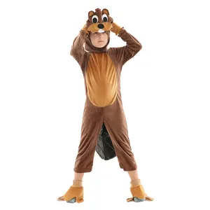 Deluxe Unisex Kids Squirrel Costume Halloween children animal costume