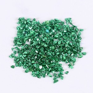 Meilleure vente de paillettes de verre concassé argent et or 50g par sac de verre irrégulier coloré pour l'artisanat des arts bricolage ongles brillants décoratifs - Product Image 3
