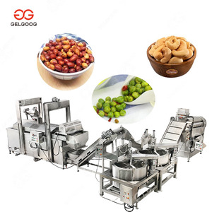 Đậu phộng chiên điều rộng đậu Máy làm quy mô lớn các loại hạt chiên dòng Nhà cung cấp tự động hương liệu hạt trộn chiên dòng - Product Image 1