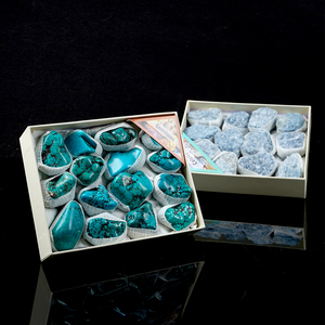 للبيع بالجملة صندوق عينات خام معادن من الأحجار الكريستالية الطبيعية للمجموعة التعليمية ديكور منزلي محاصر في صندوق عينات أخرى - Product Image 4