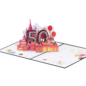 Carte de vœux en papier couché avec enveloppe pour 10e anniversaire, impression UV, pelliculage mat, DIY - Product Image 5