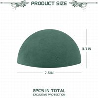 Mousse florale verte sèche et humide pour arrangements floraux frais et artificiels, fournitures d'artisanat, mariages, anniversaires, décoration intérieure, demi-boules de mousse florale