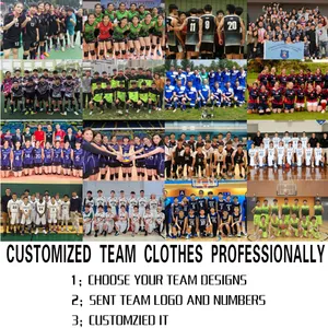 Benutzer definierte Logo Herren Polyester Fußball Kit Leere Fußball Uniformen Fußball Trikot Fußball Uniformen Sets Team
