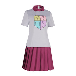 Disfraz de poliéster Amphibia Anne Bochu, camisa de manga corta, falda plisada, traje de Anime S-XXXL - Product Image 3