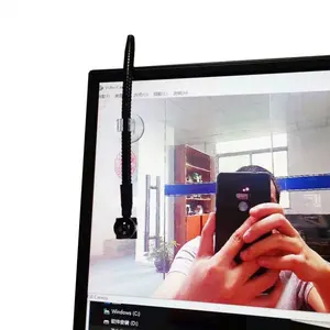 Affichage de la Webcam à écran central réglable 1080P Mini caméra USB à bascule Flexible 15x15mm Super Type caméra USB Audio en direct Contact visuel