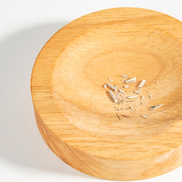 Porta Incienso de Madera con Diseño Invertido y Brazo Metálico Recolector de Cenizas para Aromaterapia, Yoga, Decoración del Hogar e Incienso