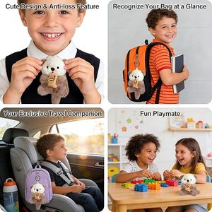 Llavero de Peluche Personalizado HR, Diseño de Animal de Peluche Adorable para Mujer, Llavero Ecológico y Duradero con Colgante para Bolso - Product Image 6