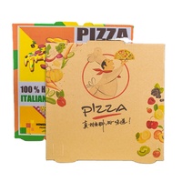 Boîte à pizza biodégradable de 9 pouces avec logo personnalisé, boîte à pizza pour la restauration rapide, boîte à pizza à emporter, boîte à pizza en papier ondulé de qualité alimentaire