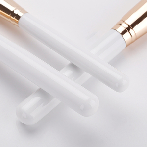 Juego de 10 brochas de maquillaje con gran descuento, herramientas de belleza, brochas <span class=keywords><strong>profesionales</strong></span> con logotipo personalizado, base de pelo de cabra, juego de brochas de maquillaje - Product Image 3