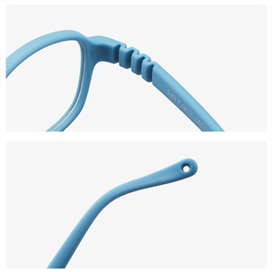 Anit Marco de gafas de goma para niños con luz azul para prescripción Premium pequeño TPEE silicona ovalada flexible con correa niñas niños - Product Image 4