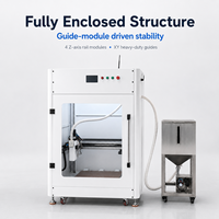 Imprimante 3D industrielle grand format à granulés 600x600x1000mm, double extrudeur, plateau chauffant, nivellement automatique USB, 1 an de garantie, 300°C, buse 1.0-3.0mm