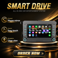Reproductor Multimedia para Auto Android 13 de 7 Pulgadas, Pantalla Táctil 2DIN, Radio FM para Tablero de VW