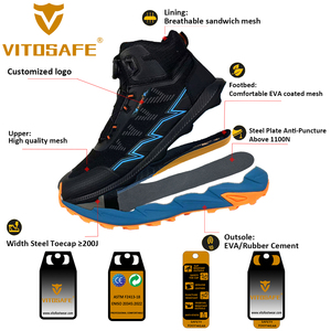 Nouveau Design <span class=keywords><strong>Tendance</strong></span> 2025 Chaussures <span class=keywords><strong>de</strong></span> <span class=keywords><strong>Sécurité</strong></span> Montantes Décontractées pour Hommes à Prix d'Usine Baskets <span class=keywords><strong>de</strong></span> Travail Basses Rehaussantes et Lumineuses - Product Image 2