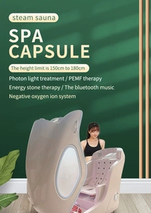 Machine de sauna à vapeur à ozone en capsule spatiale, capsule de spa, capsule de vapeur pour tout le corps, capsule de sauna de spa avec ozone - Product Image 3