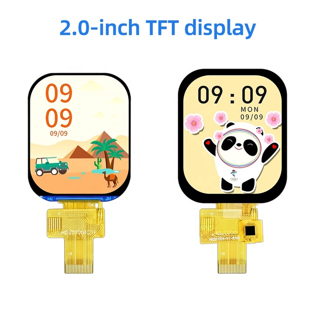 QTSS TFT 2.0-inch 240*296 Dot matrix Color Screen Module SPI 4W Data Interface 240*296 Resolution Smart Wearable Watch Face