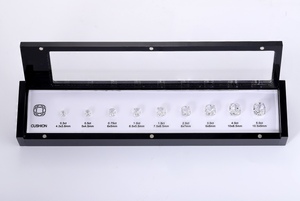 Barato al por mayor suministros de joyería Esmeralda 5A Cubic Zircon Diamond Master Stone Diamond Tamaños Comparación Set Herramientas de joyería - Product Image 4