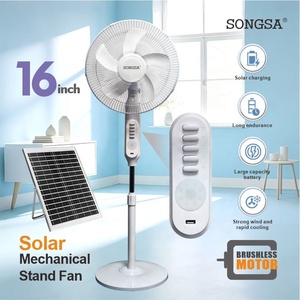 Ventilateur sur pied électrique rechargeable à moteur sans balais <span class=keywords><strong>de</strong></span> 16 pouces, faible bruit, haut <span class=keywords><strong>d</strong></span>ébit <span class=keywords><strong>d</strong></span>'air, <span class=keywords><strong>prix</strong></span> bas en gros pour usage domestique, commercial et hôtelier - Product Image 1