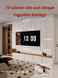 Mobile <span class=keywords><strong>TV</strong></span> Moderno ed Ecologico, Personalizzabile, con <span class=keywords><strong>Pannello</strong></span> <span class=keywords><strong>Porta</strong></span> Verniciato Ecologico per Hotel e Appartamenti - Product Image 2