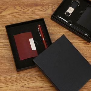 Executive <b>Gift</b> <b>Set</b>: Custom Keychains, Business Card Holder & Pen - Perfect Corporate Giveaway - Product Image 4