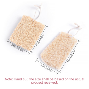 Lot de 4 éponges naturelles Luffa pour ongles, brosse nettoyante en fibres végétales, outil multifonctionnel de manucure, exfoliant corporel pour salon - Product Image 2