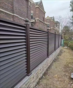 Panneaux de clôture horizontaux en <span class=keywords><strong>aluminium</strong></span> pour la confidentialité Mur de clôture décoratif extérieur anti-escalade - Product Image 6