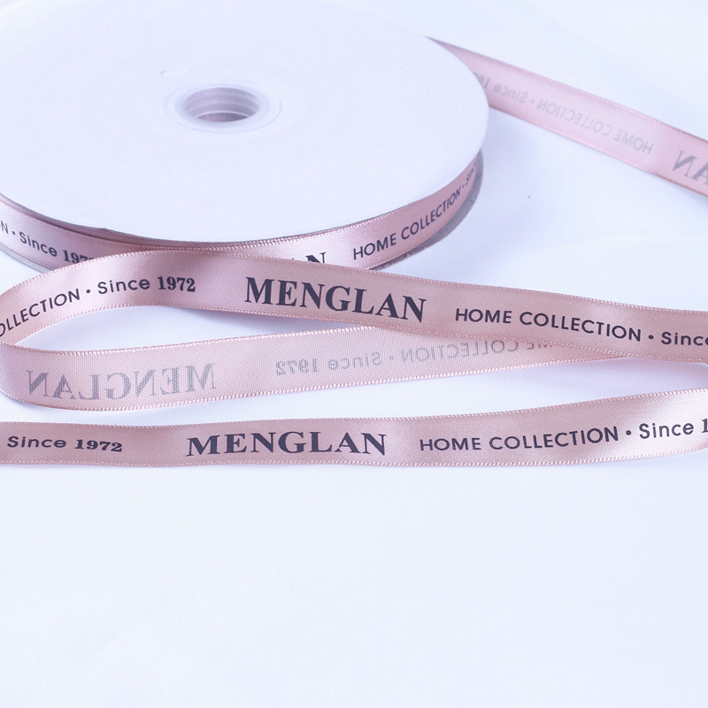 Factory Wholesale Custom 1cm Satin Ribbon 196 Colors Options Printing Satin Tape Grosgrain Gift Ribbon Roll