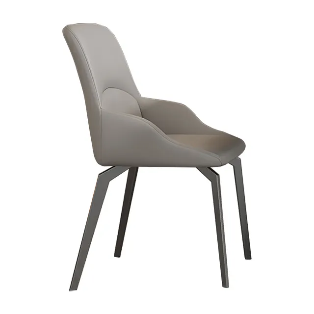 Italian style minimalist dining chair Modern simple household small family restaurant Hotel back chair