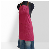Tablier en toile de coton sans manches avec impression de logo personnalisé, anti-salissure, réutilisable, pour le nail art, vêtements de travail de cuisine, protection pour femme
