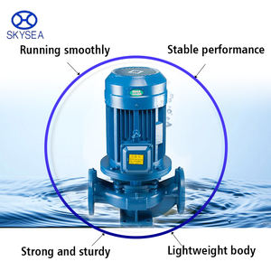Pompe verticale en ligne à aspiration simple robuste en fonte pour système <span class=keywords><strong>de</strong></span> lutte contre l'incendie des bâtiments commerciaux - Product Image 3