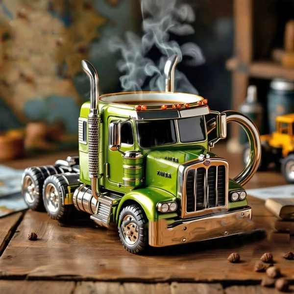 Tasse de camion-vert clair