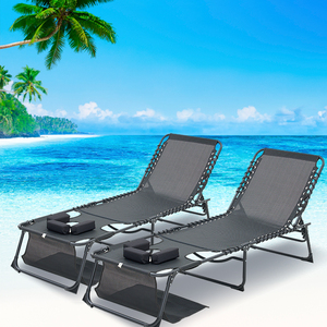 <b>Face</b> Down Chaise Lounge Chair 5 Position Adjustable Foldable <b>Tanning</b> Chair With <b>Face</b> And Arm Holes Outdoor Recliner - Product Image 1