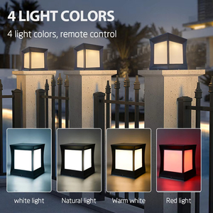 <b>LED</b> Garden Solar Pillar <b>Light</b> IP54 Waterproof 50W Remote Control 360 Beam Angle <b>Light</b> <b>Sensor</b> Lamp Ps- IP54 Waterproo Ps- IP54 Wa - Product Image 4