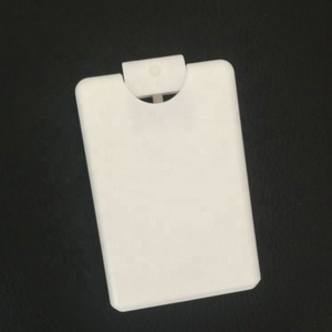 2026 Hot Sale 20 ml Credit Card Flat <b>Spray</b> Perfume <b>Bottle</b> Instock White Transparent 20ml <b>Plastic</b> <b>Spray</b> <b>Bottle</b> - Product Image 2