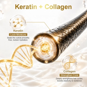 Shampoo Triple Hydratation au Collagène et à la Kératine pour Femmes, Réparation Profonde, Lissage, Infusion Double Collagène et Kératine, OEM ODM - Product Image 5
