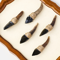 Vente en gros d'objets artisanaux en cristal, couteau magique en obsidienne, décoration artisanale pour la maison, guérison spirituelle, jeu de rôle
