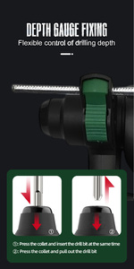Perceuses électriques de service <span class=keywords><strong>Marteau</strong></span>-<span class=keywords><strong>piqueur</strong></span> Perceuse à percussion rotative pour béton <span class=keywords><strong>Marteau</strong></span> perforateur - Product Image 5